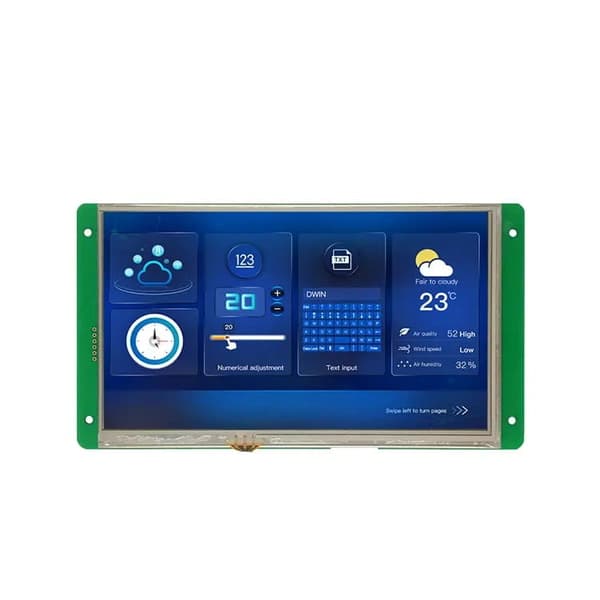 LCD 7,0"" 1024x600 resistivt berøringspanel DWIN HMI