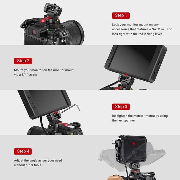 Smallrig Monitorfäste Nato 2100 Svart