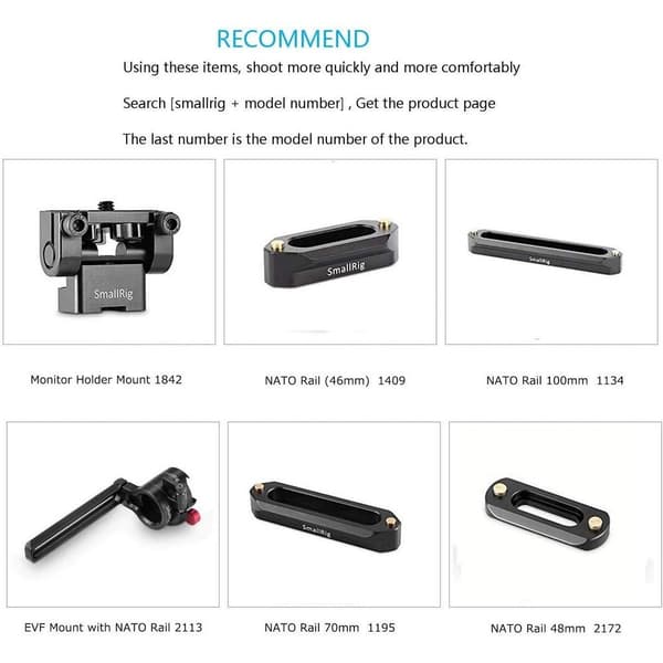 Smallrig Monitorfäste Nato 2100 Svart