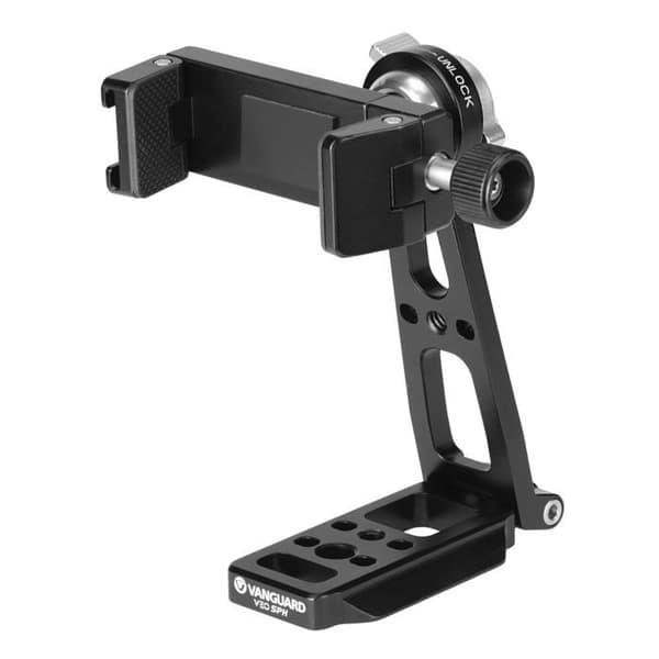 Fixering - kulhuvud - fotofixeringstillbehör - Vangard optik - Veo SPH - Vanguard smartphonehållare med kallskofäste