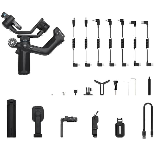 SCORP Mini 2 Håndholdt Gimbal, 3-akset Stabilisering, Bluetooth & Trådløs Kontrol,Mini 2 Sort Mini 2 Black