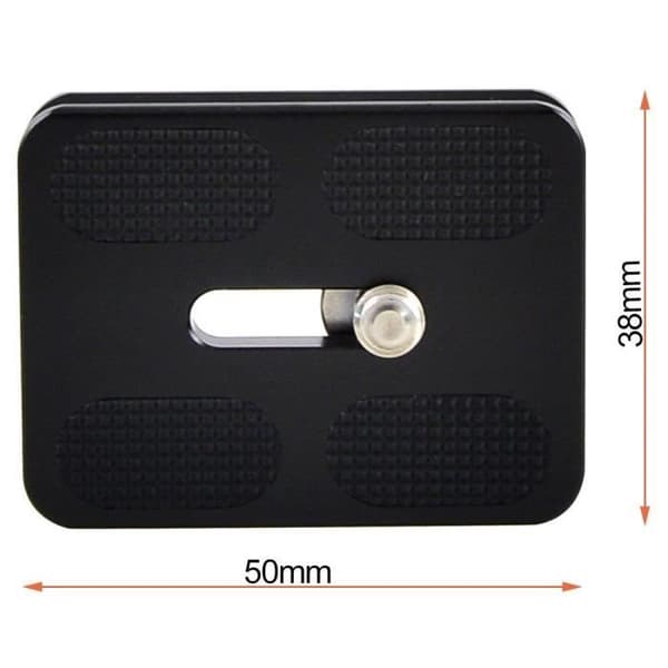 MENGS® PU50 aluminium snabbkopplingsplatta för DSLR-kamera - kompatibel med Arca-Swiss standard