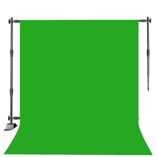 Backdrop Ställkit, Justerbar Design, Stöder över 10 kg,2,4x3,0M Grön