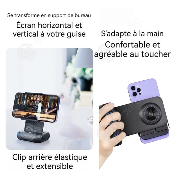 INN Tripodadapter 14,4x9,9cm bluetooth magnetisk stativadapter smartphone stabiliserad fjärrkontrollfotografi