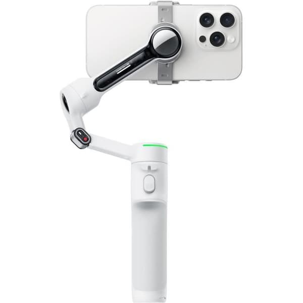Stabiliser - Insta360 - Flow 2 Pro - Fällbar - 3 axlar - Vit