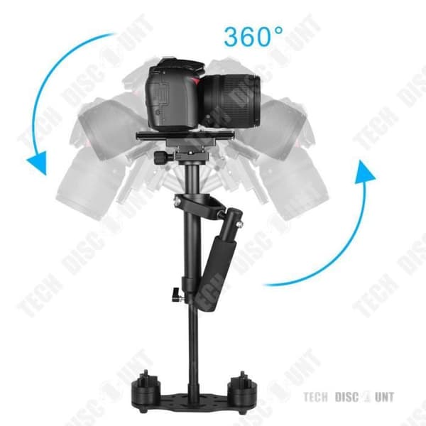 TD® 40 cm mini handhållen rigg Professionell videostabilisator Handhållen stabilisator aluminiumlegering v stabilisator