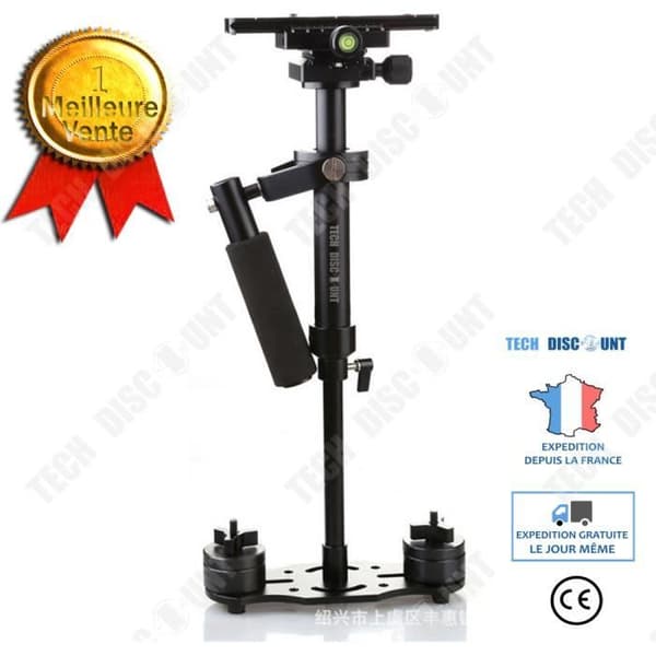 TD® 40 cm mini handhållen rigg Professionell videostabilisator Handhållen stabilisator aluminiumlegering v stabilisator