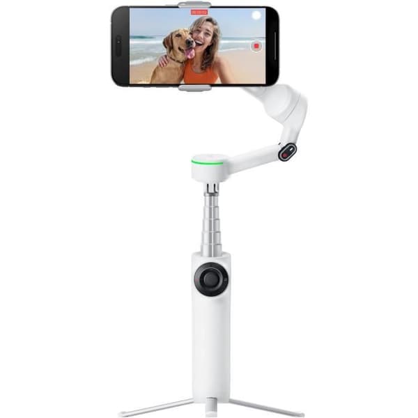 Stabiliser - Insta360 - Flow 2 Pro - Fällbar - 3 axlar - Vit
