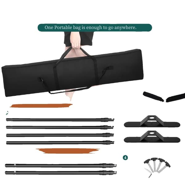 Backdrop Support System, 2,5M x 3M Størrelse, Flere Farver Tilgængelige,2.5x3M Med 3 farver