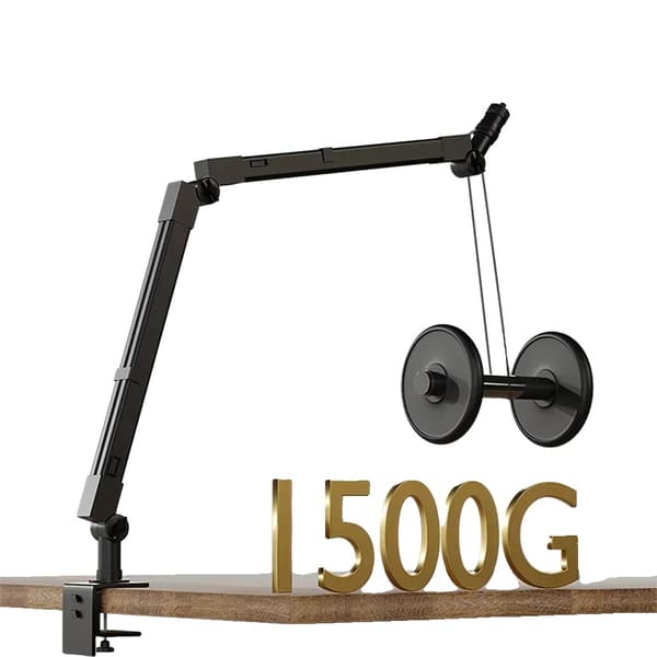 Säädettävä mikrofoni, 1500 g kuormituskapasiteetti, korkeussäädettävä,Seisoo