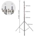 Miniatyrbild 2 av 2: Fotostativ, Höjdjusterbart upp till 290 cm, Robust aluminiumlegering,1st Aluminiumstativ
