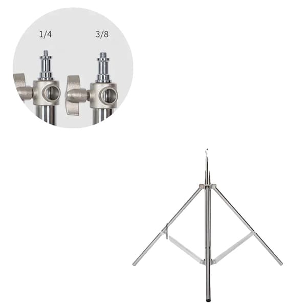 Fotostativ, Höjdjusterbart upp till 290 cm, Robust aluminiumlegering,1st Aluminiumstativ