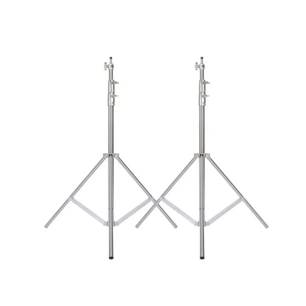 Fotobakgrundssystem, Teleskopisk tvärstång, Justerbar stativ,2st 280cm