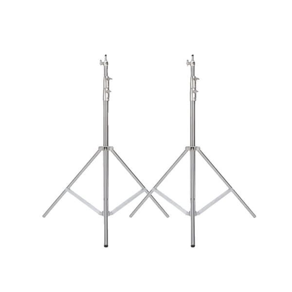 Fotobakgrundssystem, Teleskopisk tvärstång, Justerbar stativ,2st 280cm
