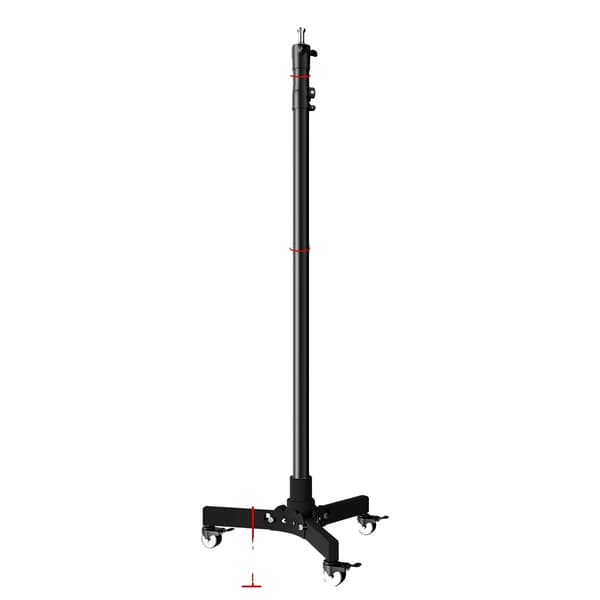 Fällbart Ljusstativ, Metallkonstruktion, Justerbar Höjd,183cm Modell