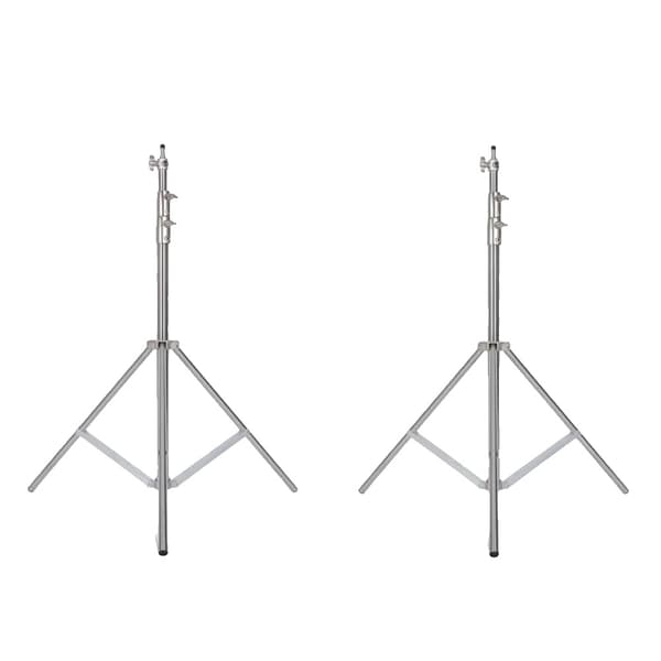 Professionelt Fotografi Lysstativ, Maksimal Højde 290 cm, Tungt Arbejde Kapacitet 10 kg,2stk 2.8m Tripod