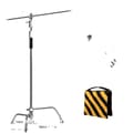 Miniatyrbild 1 av 2: Fotostudio-kit, justerbar höjd, viktväskestöd,2.6M  Silver
