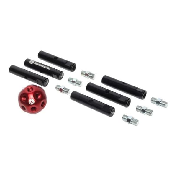 Manfrotto Dado MSY0580A aluminiumadaptersats Svart, Röd