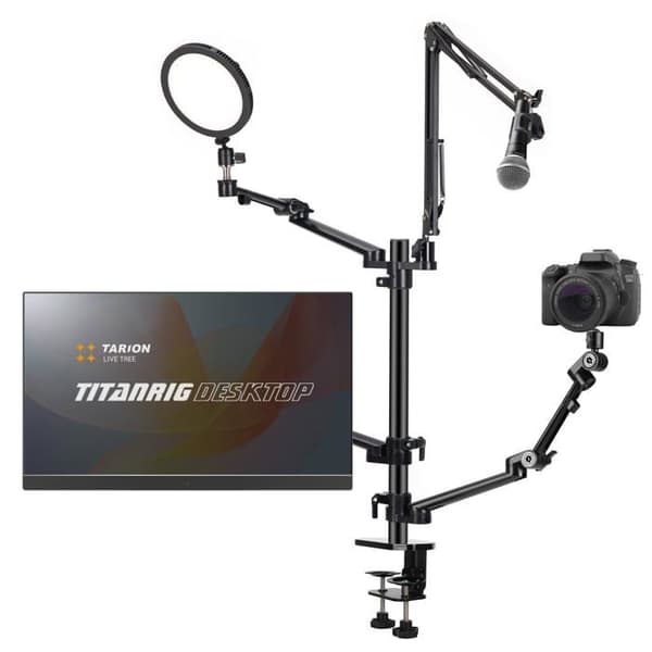 Kamerafäste - kameraband - kamerahuvudband Tarion - TitanRig-Desk-UK