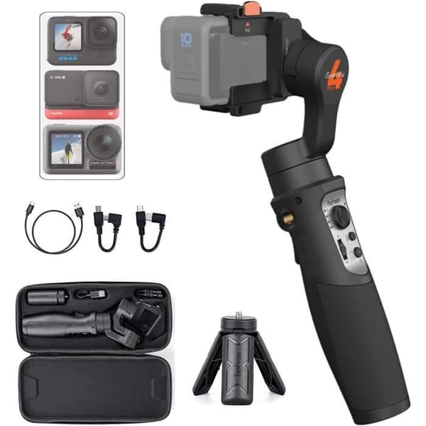 Gimbal 3-axlar - Hohem - iSteady Pro 4 - Sprutresistent - Batteritid 14 timmar - Bluetooth