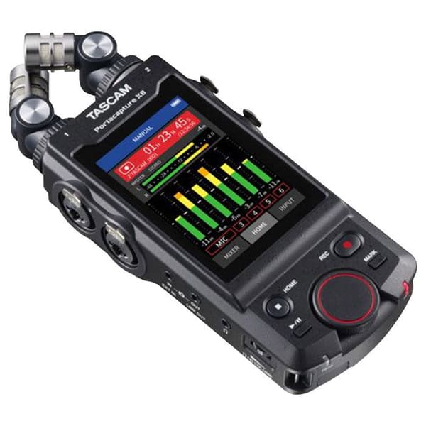 Bärbar inspelare - TASCAM - PORTACAPTURE X8 - 6+2 spår - Svart - 192 kHz