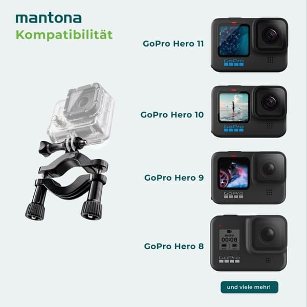 mantona Tube mount 22-62mm för GoPro