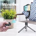 Miniatyrbild 2 av 6: Selfiestativ med Bluetooth-fjärrkontroll Tripod Gimbal Stabiliserare Svart SSTR-L08 Monteringsstödset