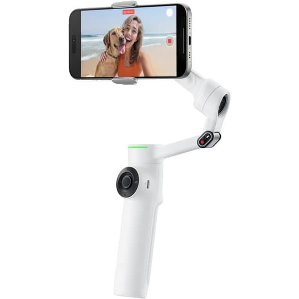 Insta360 Flow 2 Pro Standard 3-akselinen kokoontaitettava vakaaja, valkoinen