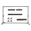 Miniatyrbild 1 av 2: Backdrop Ställram, Justerbar Bredd 71cm-340cm, Maximal Höjd 270cm,Hjul 2x3M