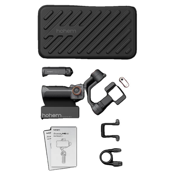 Smartphone Gimbal Stabilizer, 3-Akset Design, 18-Timers Batterilevetid,Isteady M6 Kit