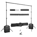 Miniatyrbild 1 av 2: Fotovideostudio Bakgrundsställning, Justerbar Höjd, Hållbar Aluminiumkonstruktion,Ny lägg till sandsäck, 2x3M