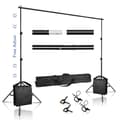 Miniatyrbillede 2 af 2: Backdrop Support Stand, Justerbar Tværstang, Letvægts Aluminiumskonstruktion,2600X3000, Ny tilføj Sandpose