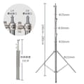 Miniatyrbillede 2 af 2: Projektorstativ, Justerbar Højde 100cm - 280cm, Metal Konstruktion, Kompakt Sammenfoldet Højde 93cm,280cm Stativ