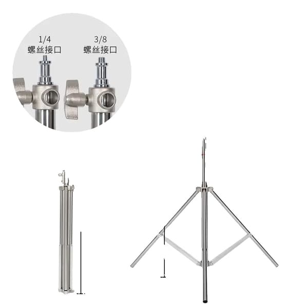 Projektorstativ, Justerbar Højde 100cm - 280cm, Metal Konstruktion, Kompakt Sammenfoldet Højde 93cm,280cm Stativ