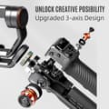 Miniatyrbillede 2 af 4: Smartphone Gimbal Stabilizer, 3-akse, OLED-display