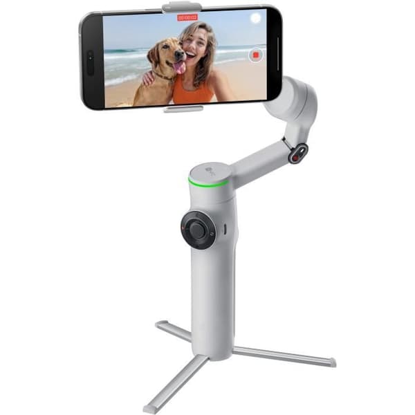 Gimbal - INSTA360 - Flow 2 Pro - Grå - Apple DockKit-kompatibel - 3-axlig stabilisering
