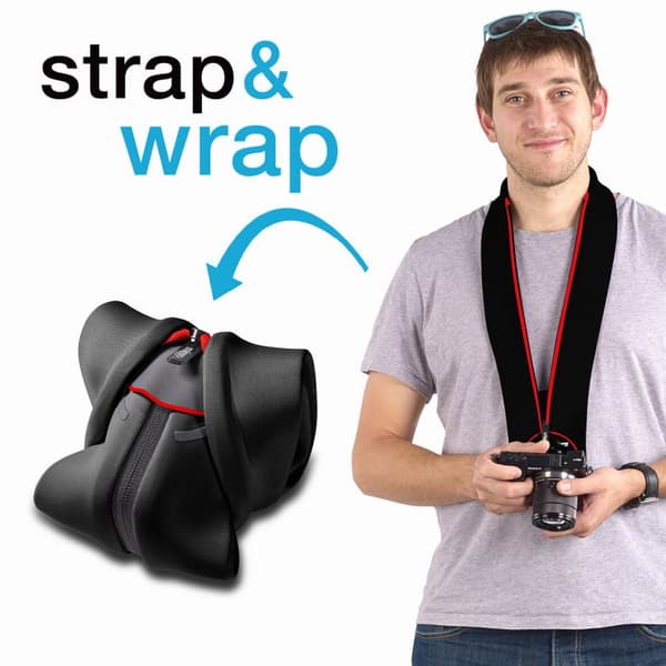 MYMIGGO MIGGO Kamerahihna Strap&Wrap Black Red MW SR-CSC BR 50