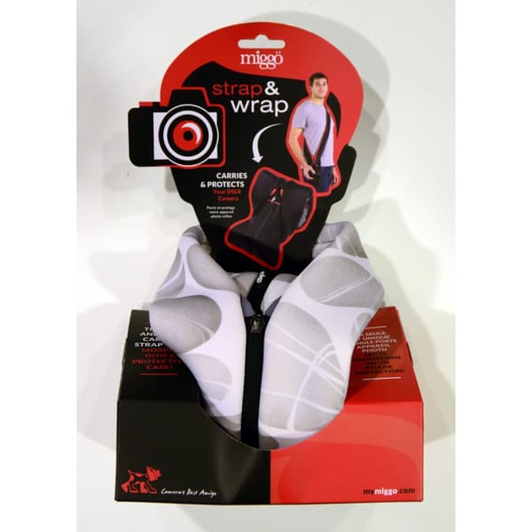 MYMIGGO MIGGO Kamera Wrap/Rem 90 DSLR Pebble Road Hvid/Grå