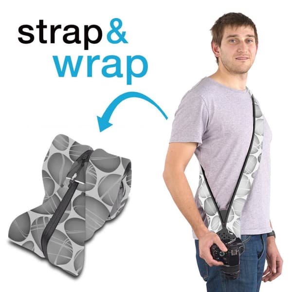MYMIGGO MIGGO Kamera Wrap/Rem 90 DSLR Pebble Road Hvid/Grå
