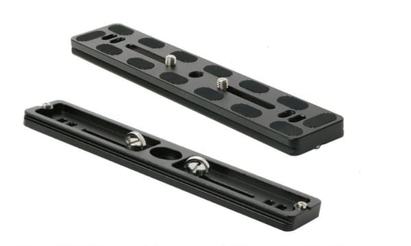 Aluminiumslegering Stativhodetilbehør PU-200 Tripod Quick Release Plate Sort