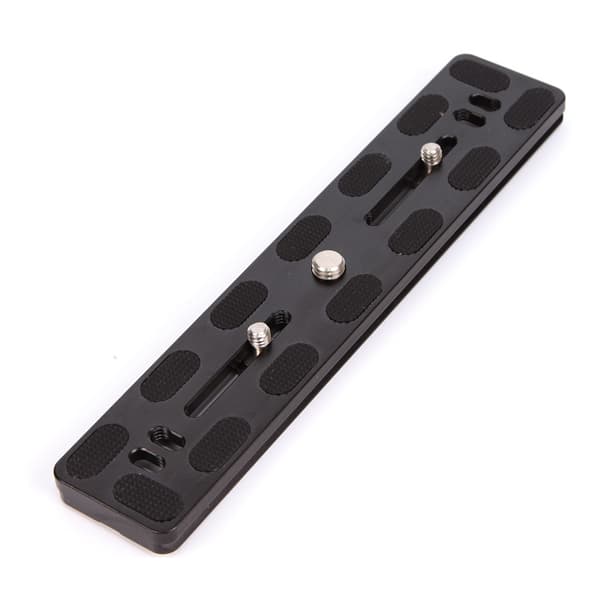 Aluminiumslegering Stativhodetilbehør PU-200 Tripod Quick Release Plate Sort