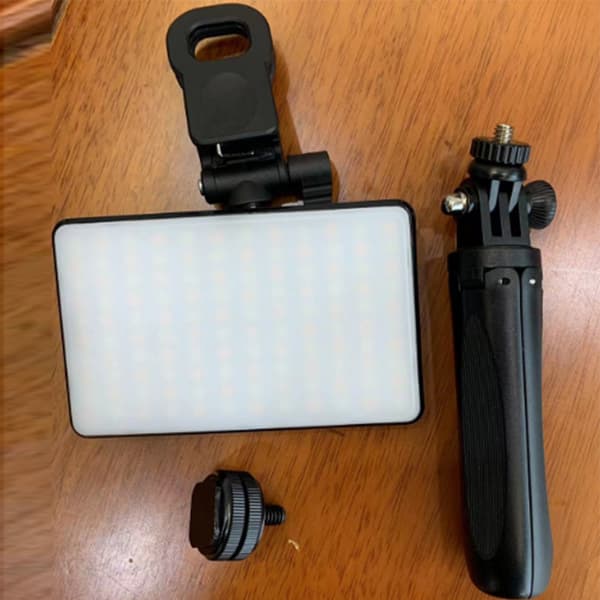 Clip fyld lys med stativ 3 lystilstande 3000mAh genopladelig CRI 95+ 120 LED