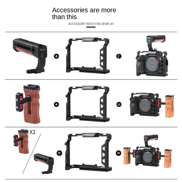 Kamerabeskyttende etui Kamerakaninbur til SONY A7M4/M/R3/R2/A73/A72 Sort