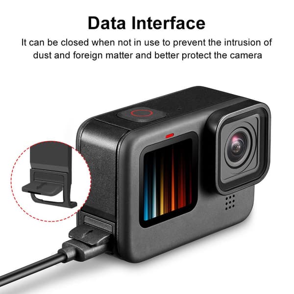 INF Suojakuori latauspistorasialle GoPro HERO10 / HERO9 Black