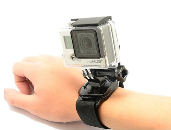 INF 360 graders håndsvingbar håndstroppfeste for DJI Osmo Action Sort
