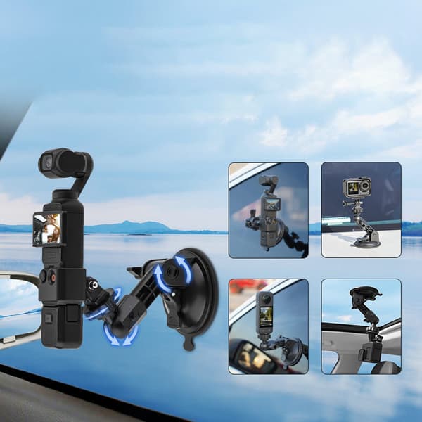INF Sugekoppfeste for actionkamera DJI OSMO POCKET 3