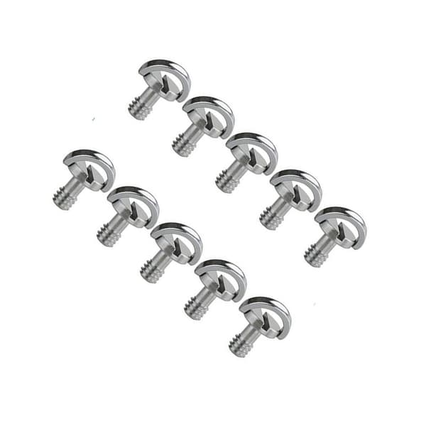 INF Kamerakonverteringsskruesæt, 10-Pak 1/4 Quick Release pladeskruer