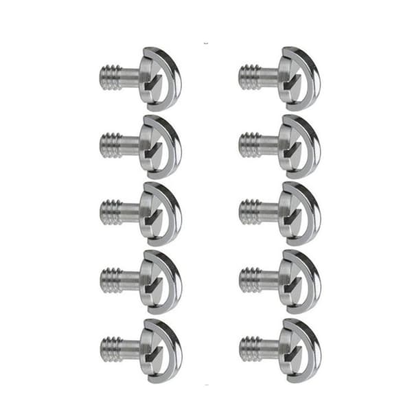 INF Kamerakonverteringsskruesæt, 10-Pak 1/4 Quick Release pladeskruer