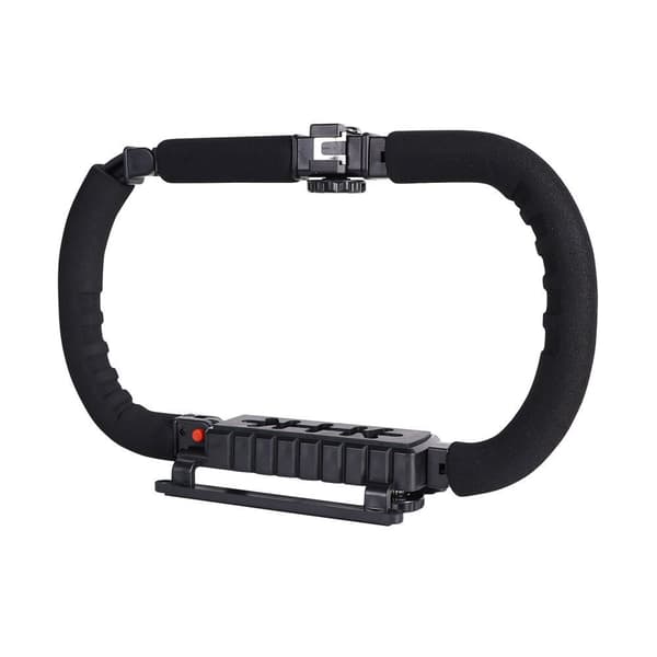 INF Foldbart U-formet beslag DSLR-kamera C-Shape Hot Shoe-stabilisator