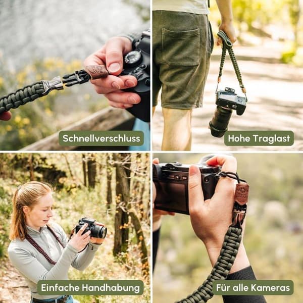 C-rep - CRP-TRL-140-BLR - Traveller-remmen, handvävd paracord, clipsspänne